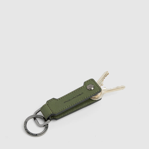 Leather Keychain with Money Clip - 3
