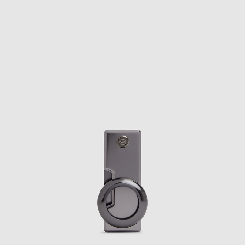 Engravable Blue Square Keyring with AirTag® Holder - alternate view