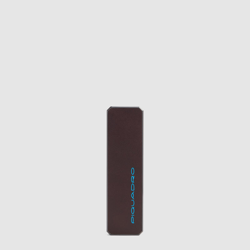 Leather Keychain with Find My Tracker and Engravable Tag