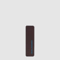 Leather Keychain with Find My Tracker and Engravable Tag