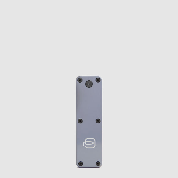 Leather Keychain with Find My Tracker and Engravable Tag - 2