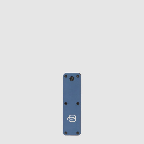 Personalizable leather keychain with tracker - 2