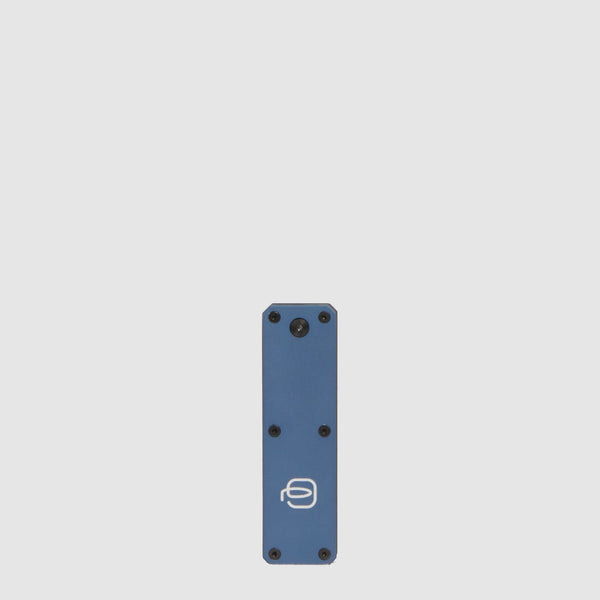 Personalizable leather keychain with tracker - 2