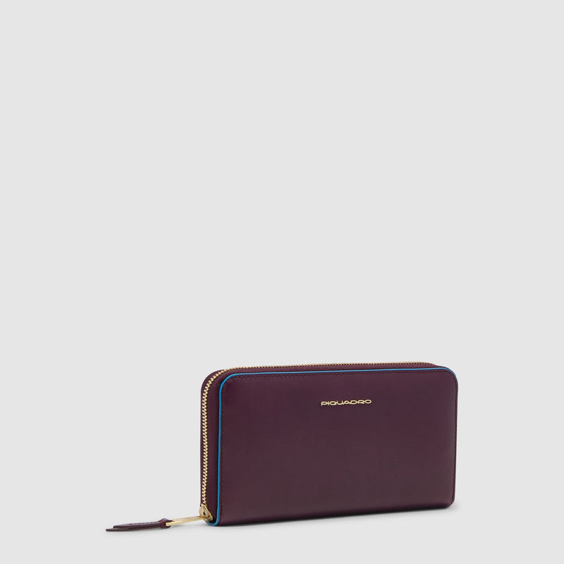 Zip-around women’s wallet with four dividers - 2