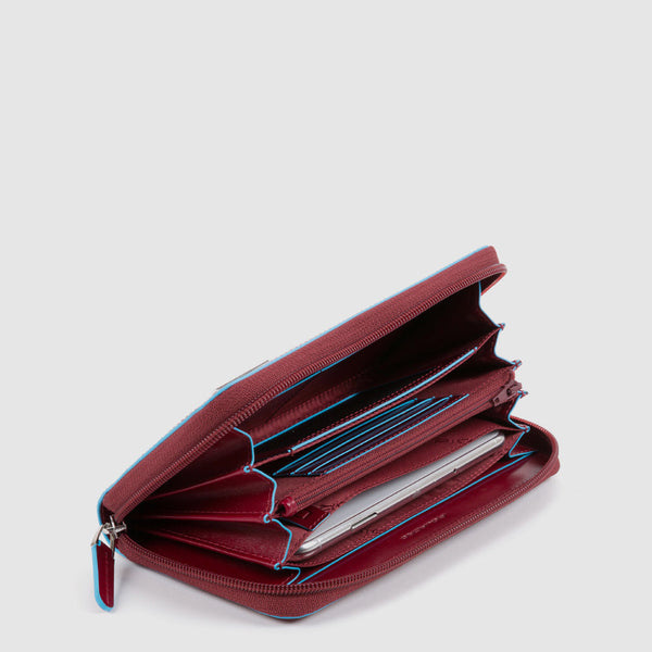 Zip-around women’s wallet with four dividers - 2