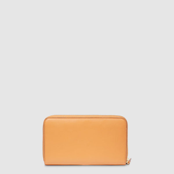 Zip-around women’s wallet with four dividers