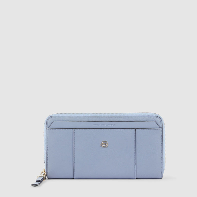 Zip-around women’s wallet with four dividers - 9