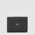 Leather Trifold Wallet for Women with 6 Card Slots