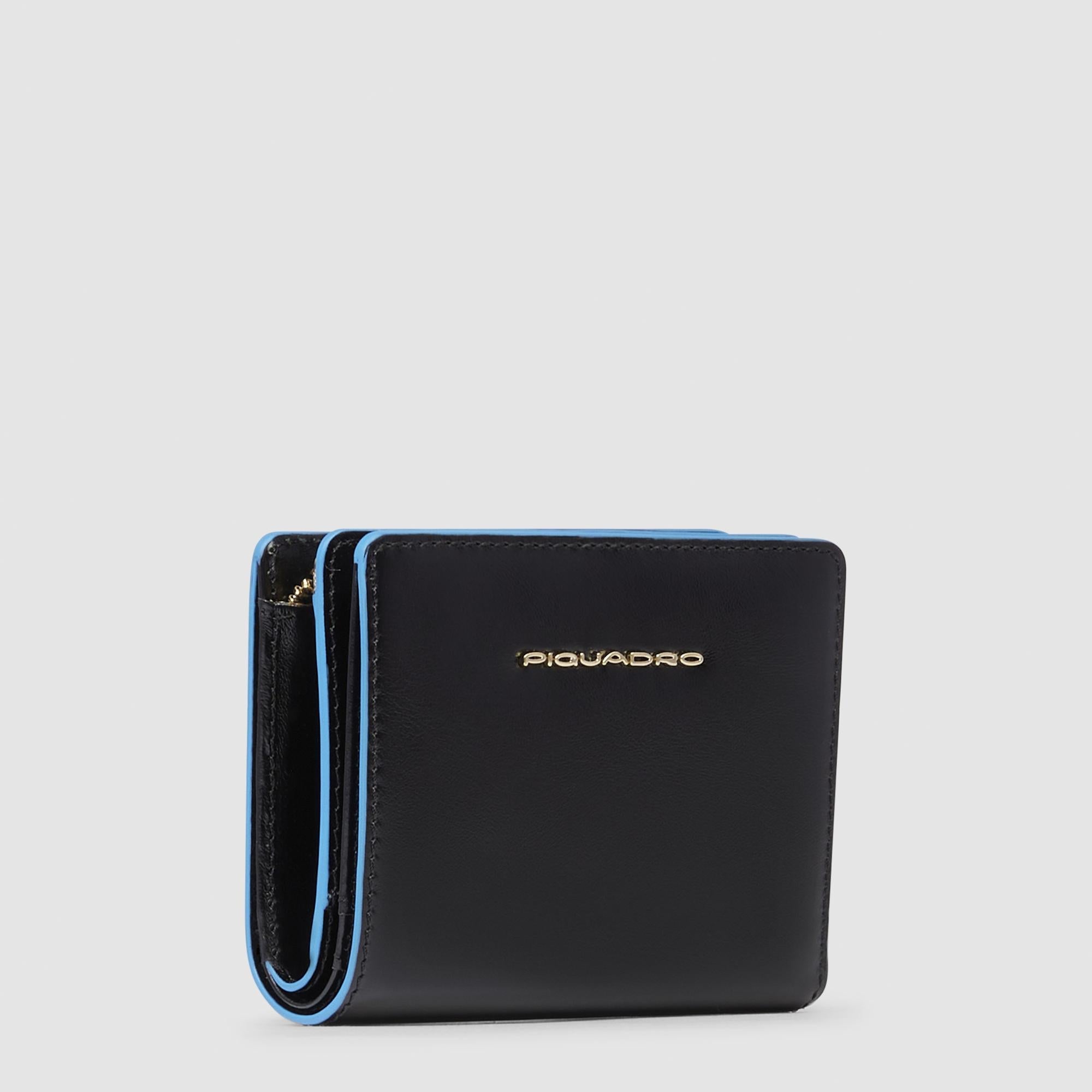 Cartera Piquadro Hombre Cartera Billetera Tarjetero Vertical De