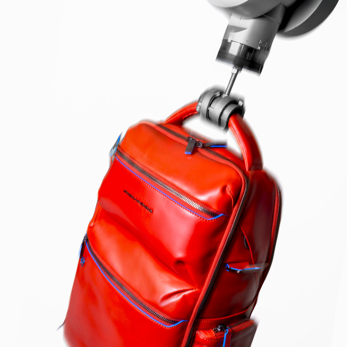 Aluminium trolley on the test treadmill, next to WHY's robotic arm