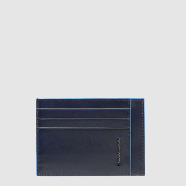 Leather men's slim credit card holder