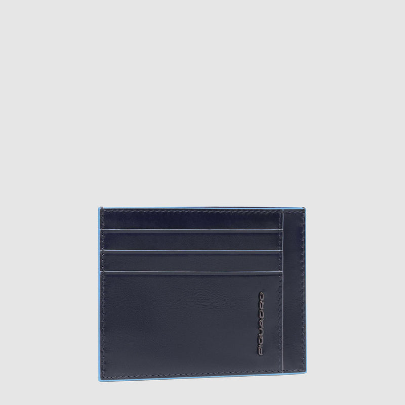 Leather men's slim credit card holder