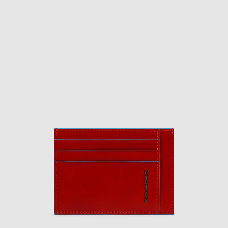 Leather men's slim credit card holder