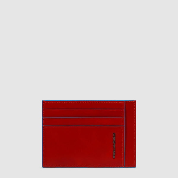 Leather men's slim credit card holder