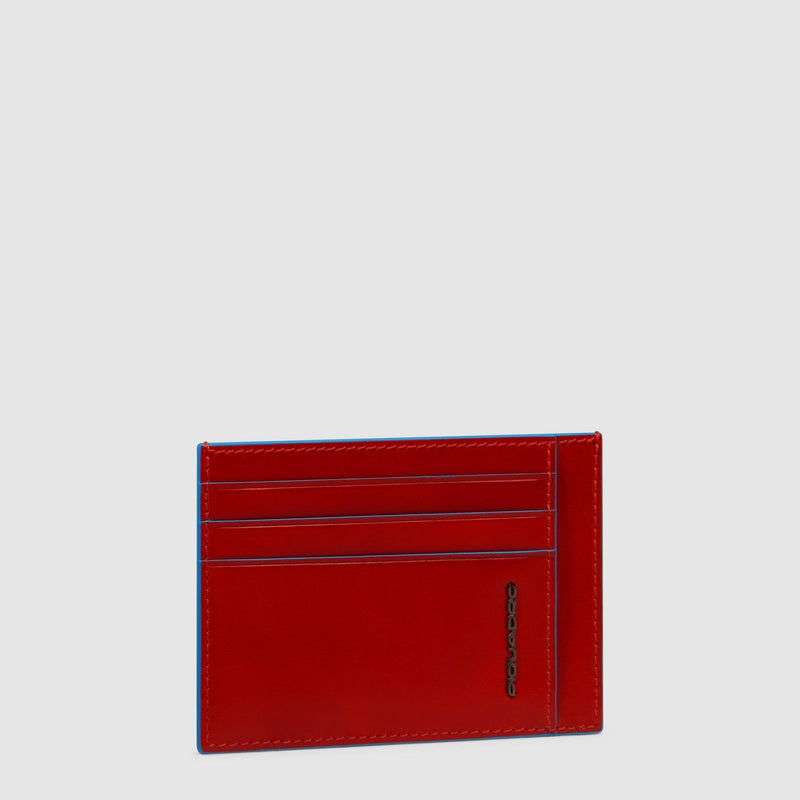 Leather men's slim credit card holder