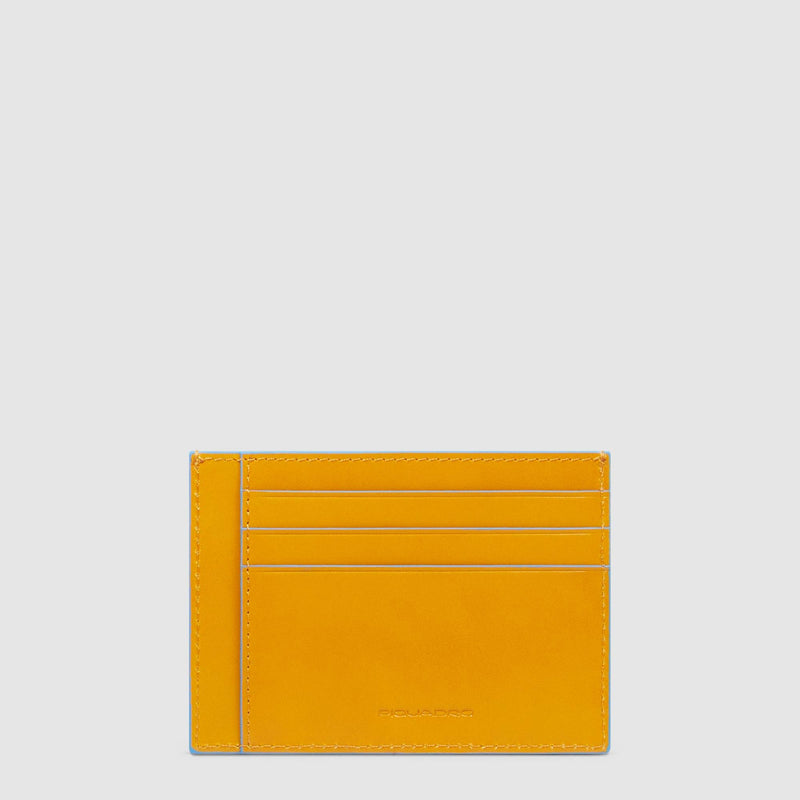Leather men's slim credit card holder