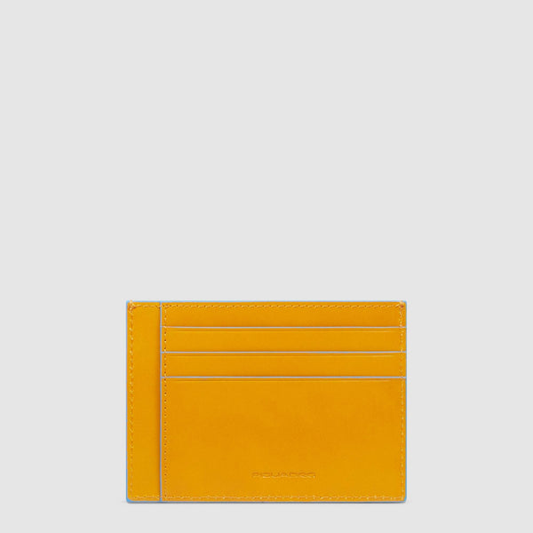 Leather men's slim credit card holder