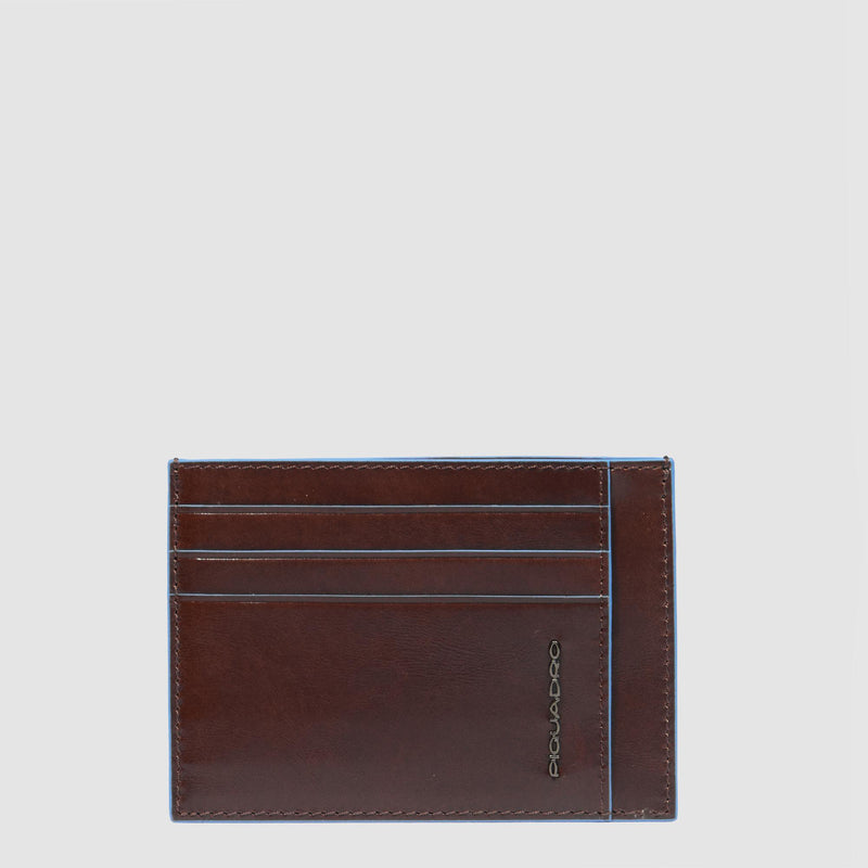 Leather men's slim credit card holder