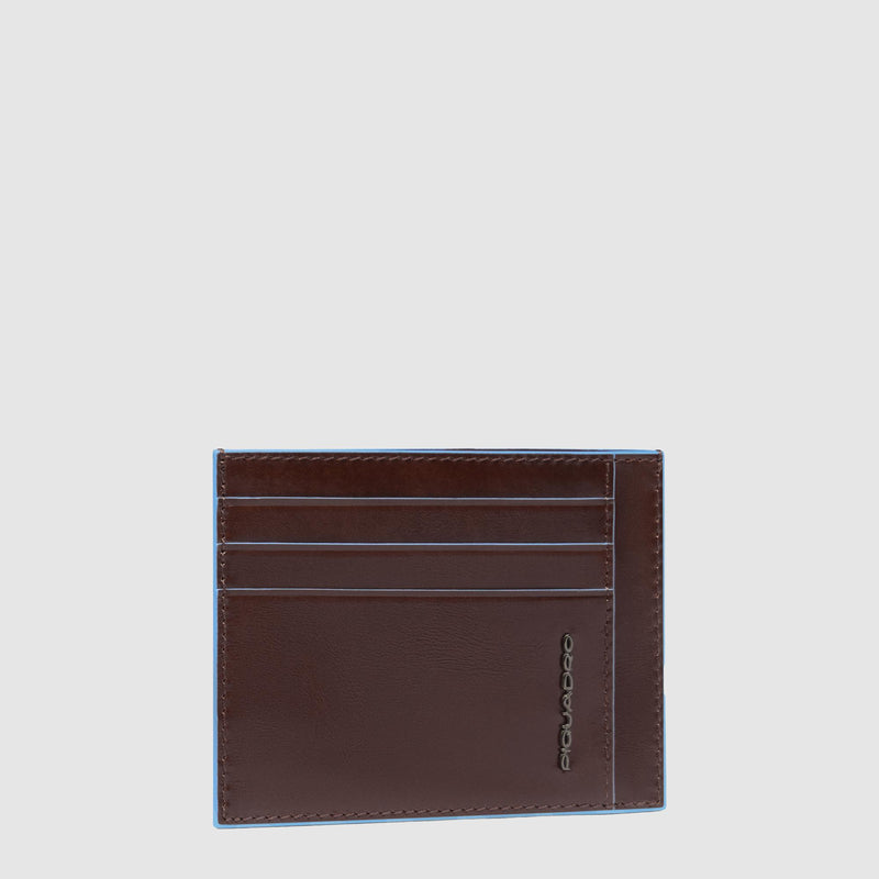 Leather men's slim credit card holder