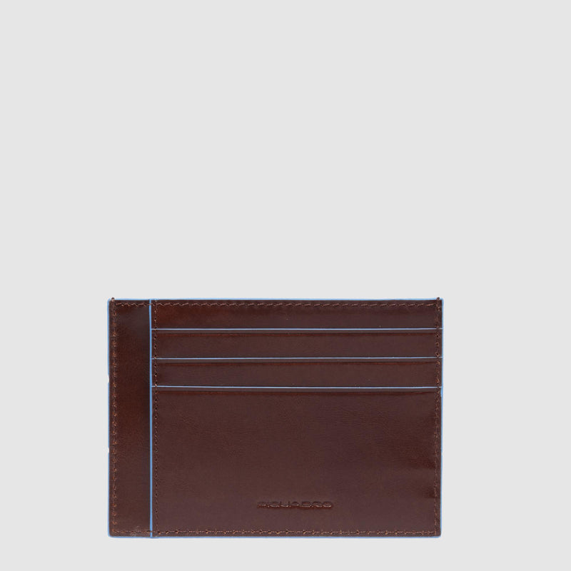 Leather men's slim credit card holder