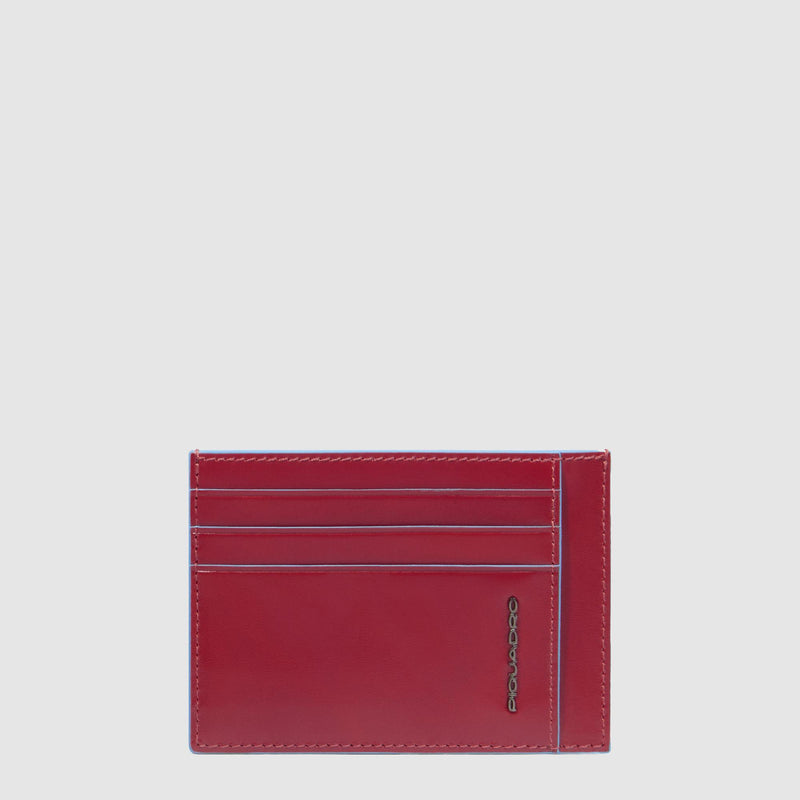 Leather men's slim credit card holder