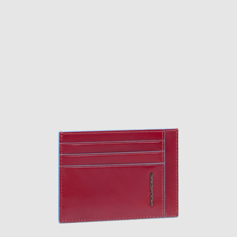Leather men's slim credit card holder