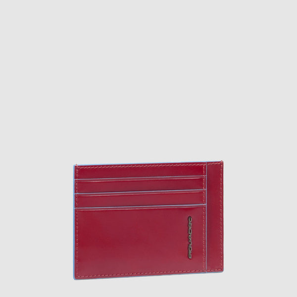 Leather men's slim credit card holder