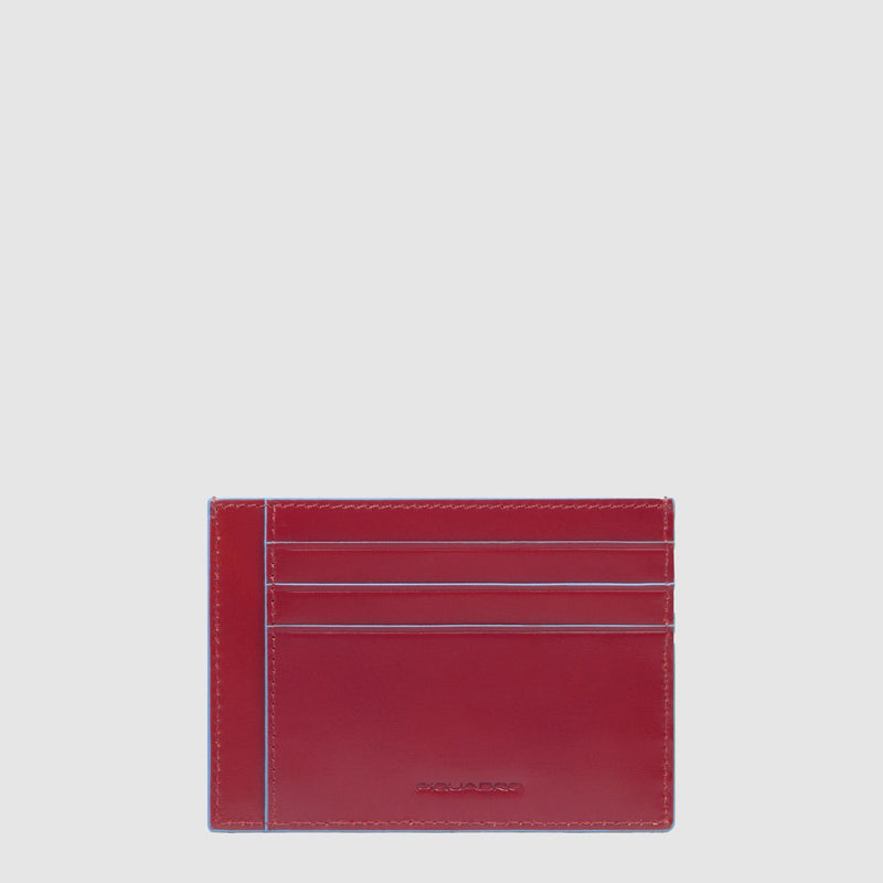 Leather men's slim credit card holder