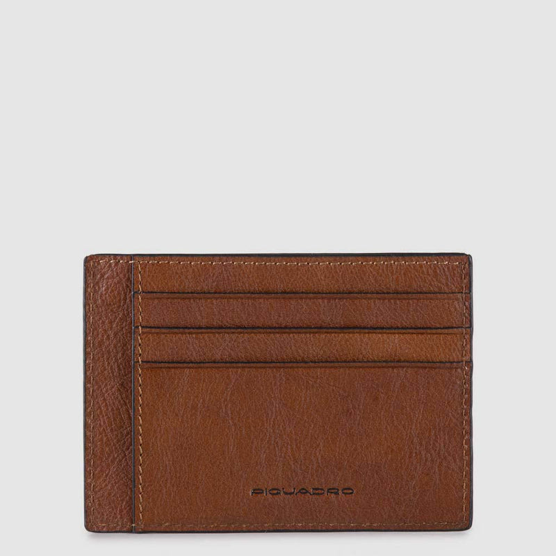 Leather men's slim card holder pouch - 5