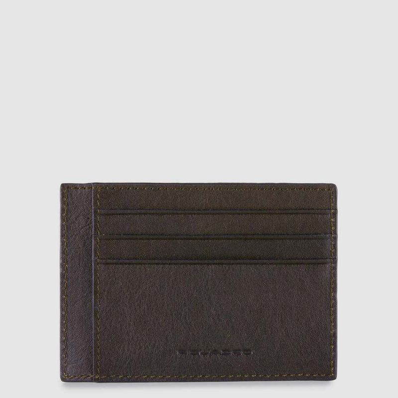 Leather men's slim card holder pouch - 11