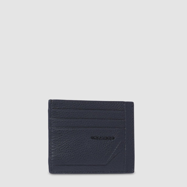Leather men's slim credit card pouch