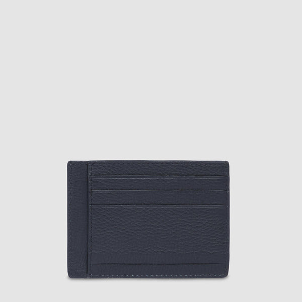 Leather men's slim credit card pouch
