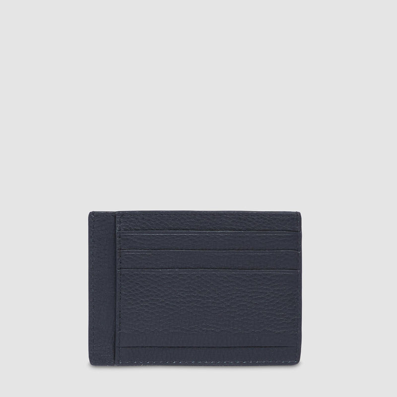 Leather men's slim credit card pouch