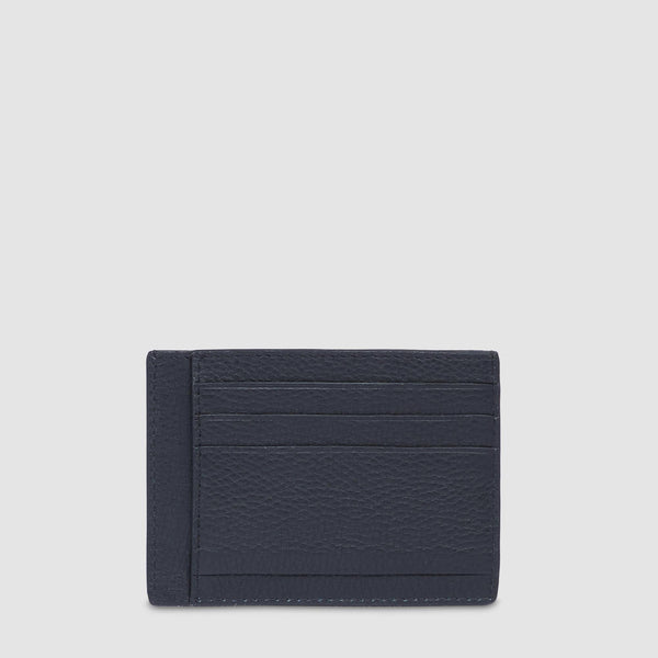 Leather men's slim credit card pouch