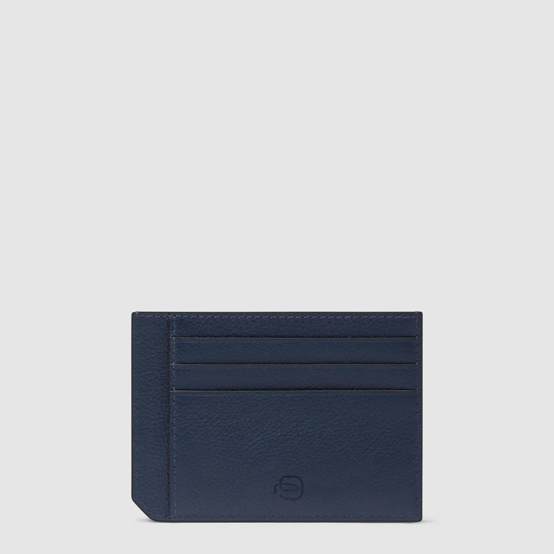 Leather men's slim credit card holder