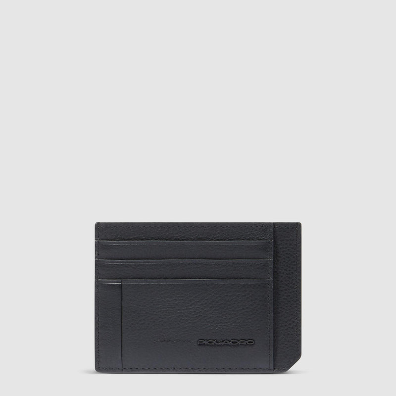 Leather men's slim credit card holder