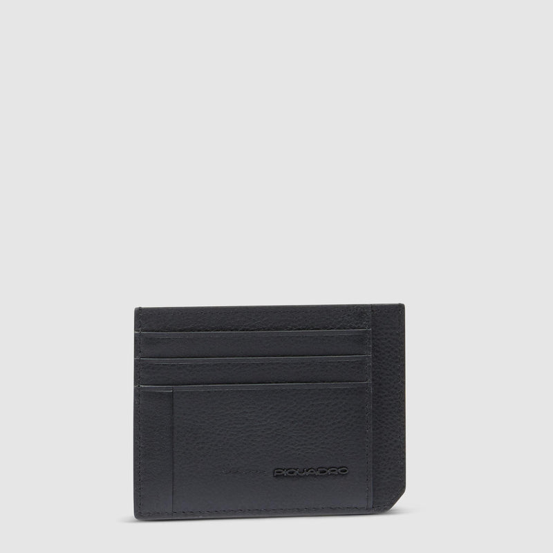 Leather men's slim credit card holder