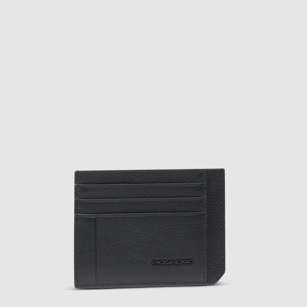 Leather men's slim credit card holder