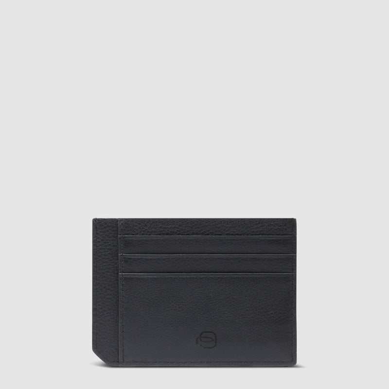 Leather men's slim credit card holder