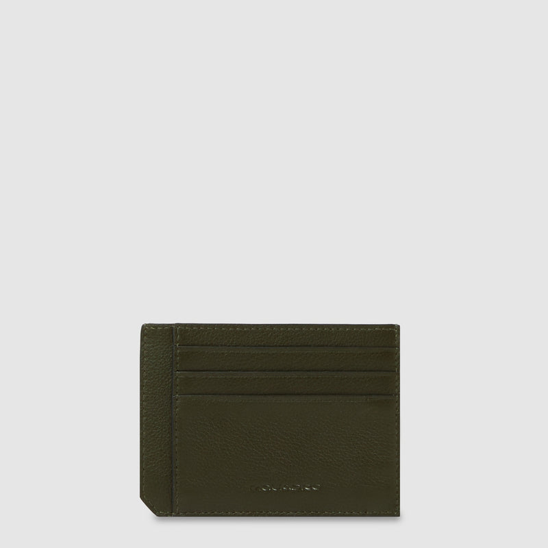 Slim 6-Card Leather Card Holder with RFID Protection