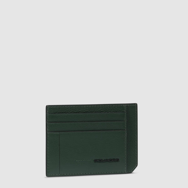 Leather men's slim credit card holder
