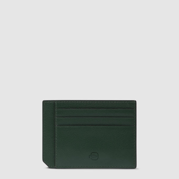 Leather men's slim credit card holder