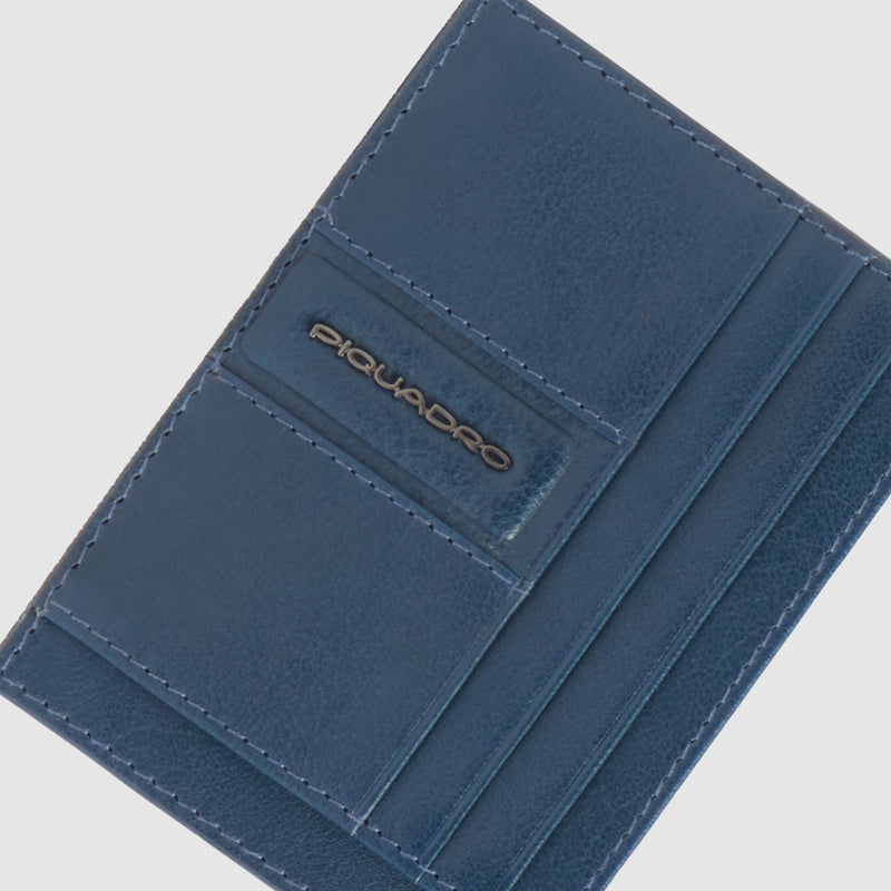 Slim Leather Card Holder with 6 Slots and RFID Protection