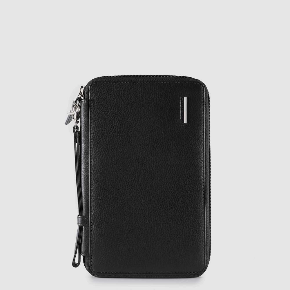 Travel document holder with credit card slots
