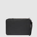Leather Travel Document Holder with RFID Protection
