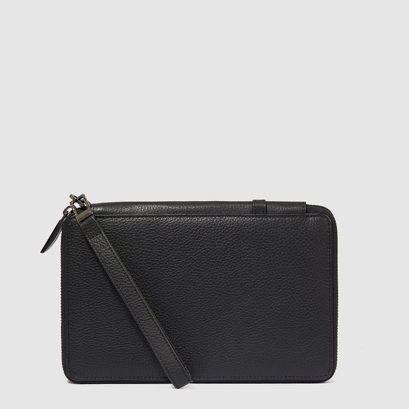 Zip-around travel document holder