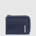 Leather Coin Purse with 6 Card Slots & RFID Protection
