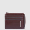 Leather Coin Purse with 6 Card Slots & RFID Protection