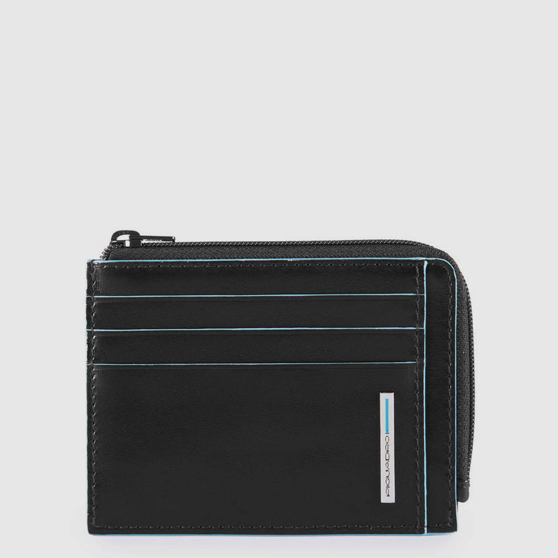 Porte-monnaie zippé avec porte-cartes de crédit