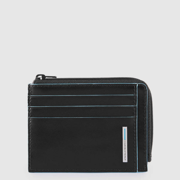 Porte-monnaie zippé avec porte-cartes de crédit